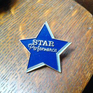 Star Performance Award Lapel Pin Badge